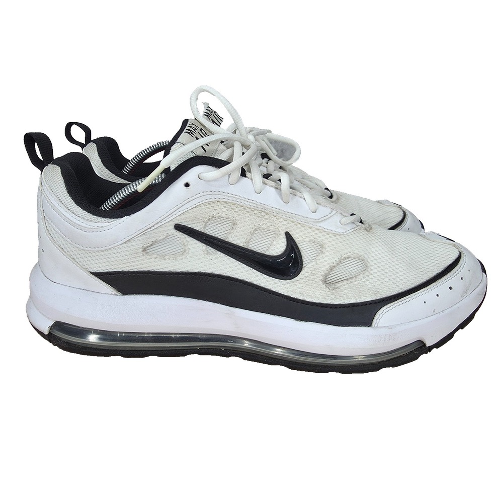 Nike Air Max AP Running Shoes Mens 12 White Black Sneakers Trainers CU4826-100